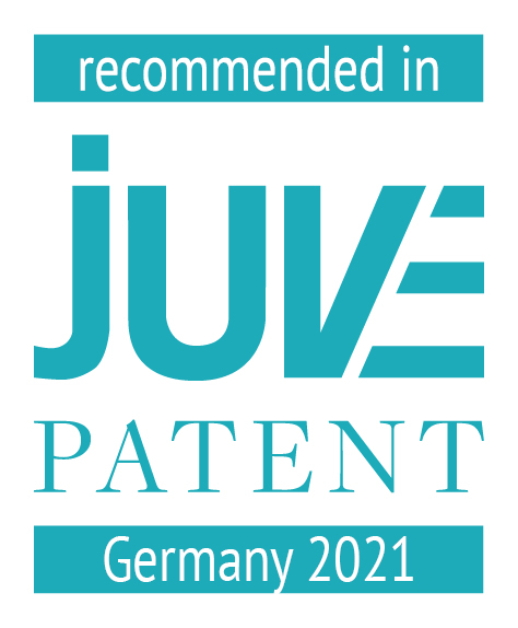 JUVE Patent recommended in Germany 2021